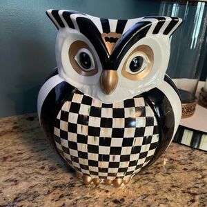 Mackenzie Childs Owl Vase Like New